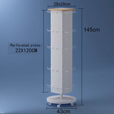 Heavy Duty Metallic Supermarket Shelves 1x1x1ft Custom Colors