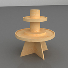 Wooden Miniso Display Rack 50-55Kg Per Layer Capacity wood Material