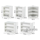 60cm width Retail Check Out Counter , ODM Store Cashier Counter 90cm height