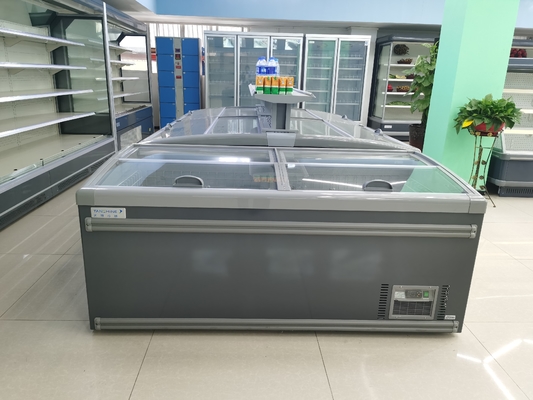 China manufacturer commercial refrigerator double temperature Supermarket commercial freezer and chiller